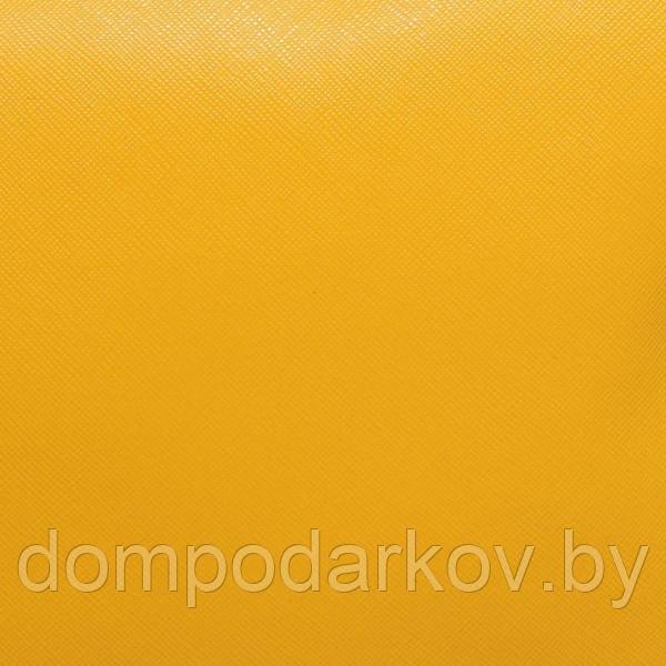 Сумка женская, отдел на молнии, регулируемый ремень, цвет ярко-жёлтый - фото 4 - id-p104028775