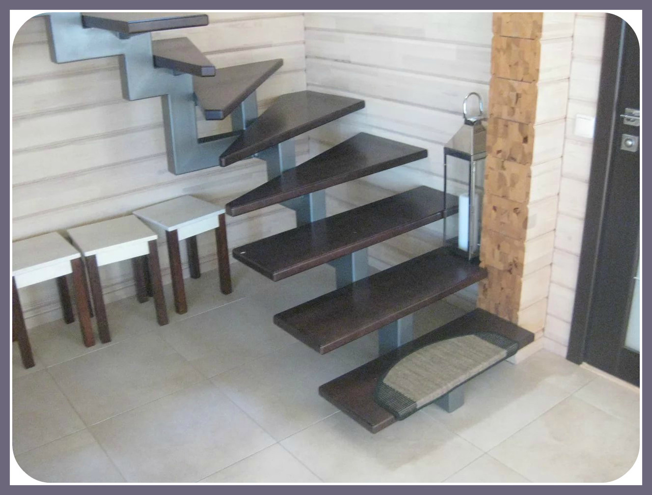 Каркас лестницы на центральном косоуре модель 12 - фото 1 - id-p104054519