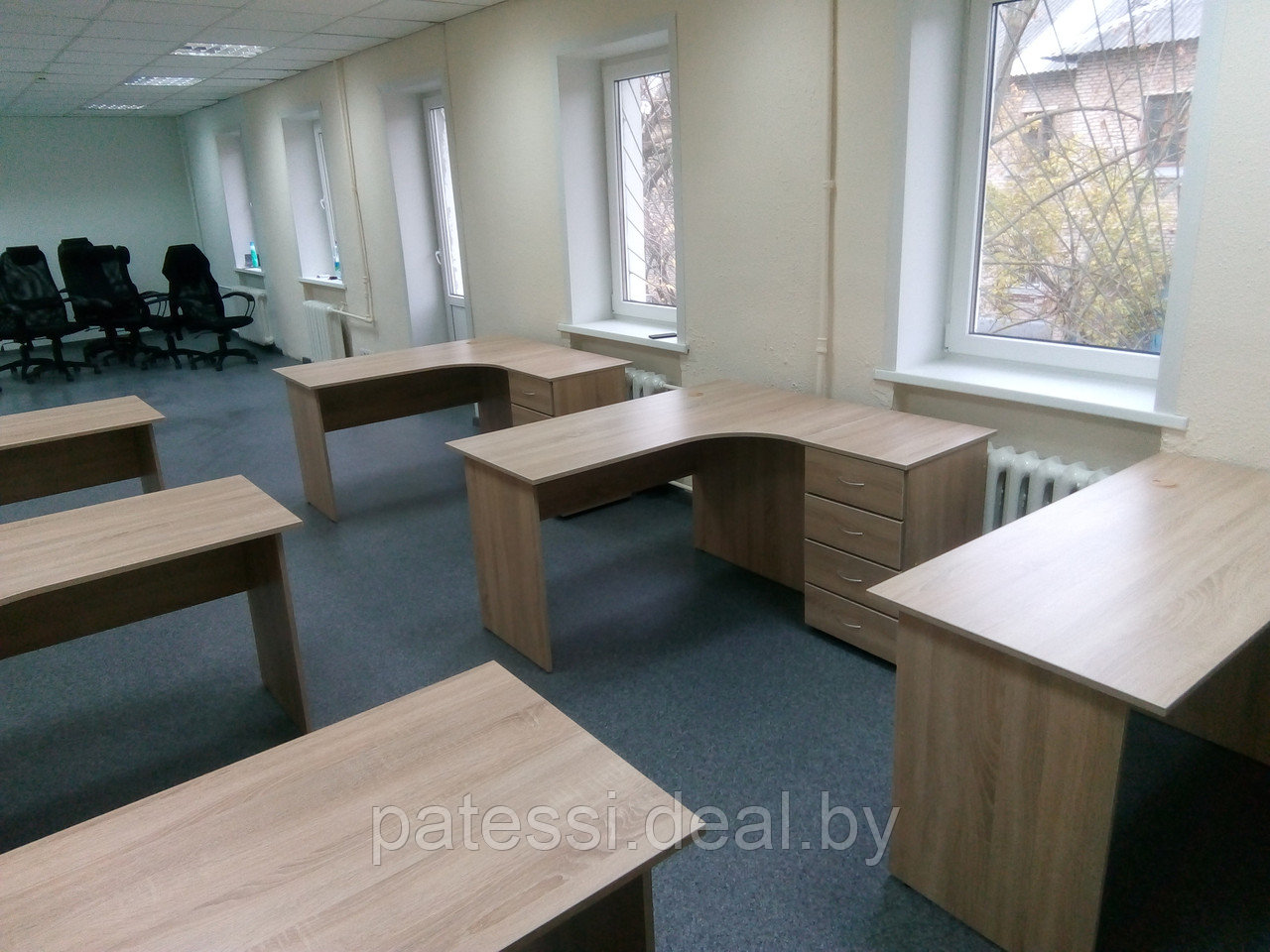 Набор офисной мебели на 8 рабочих мест с креслами - фото 2 - id-p104057636