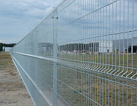 Еврозабор. Панель сварная оцинкованная 1,2*2,5 м 3/4 мм, 3D забор, евроограждение, фото 1