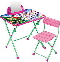 Набор детской мебели складной Disney"Феи" (пенал, стол + мягкий стул с подножкой), Д3Ф1 НИКА