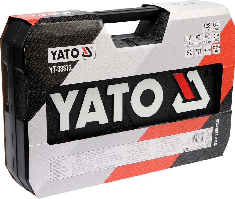 Набор инструментов Yato YT-38872 128 предметов - фото 4 - id-p104074254