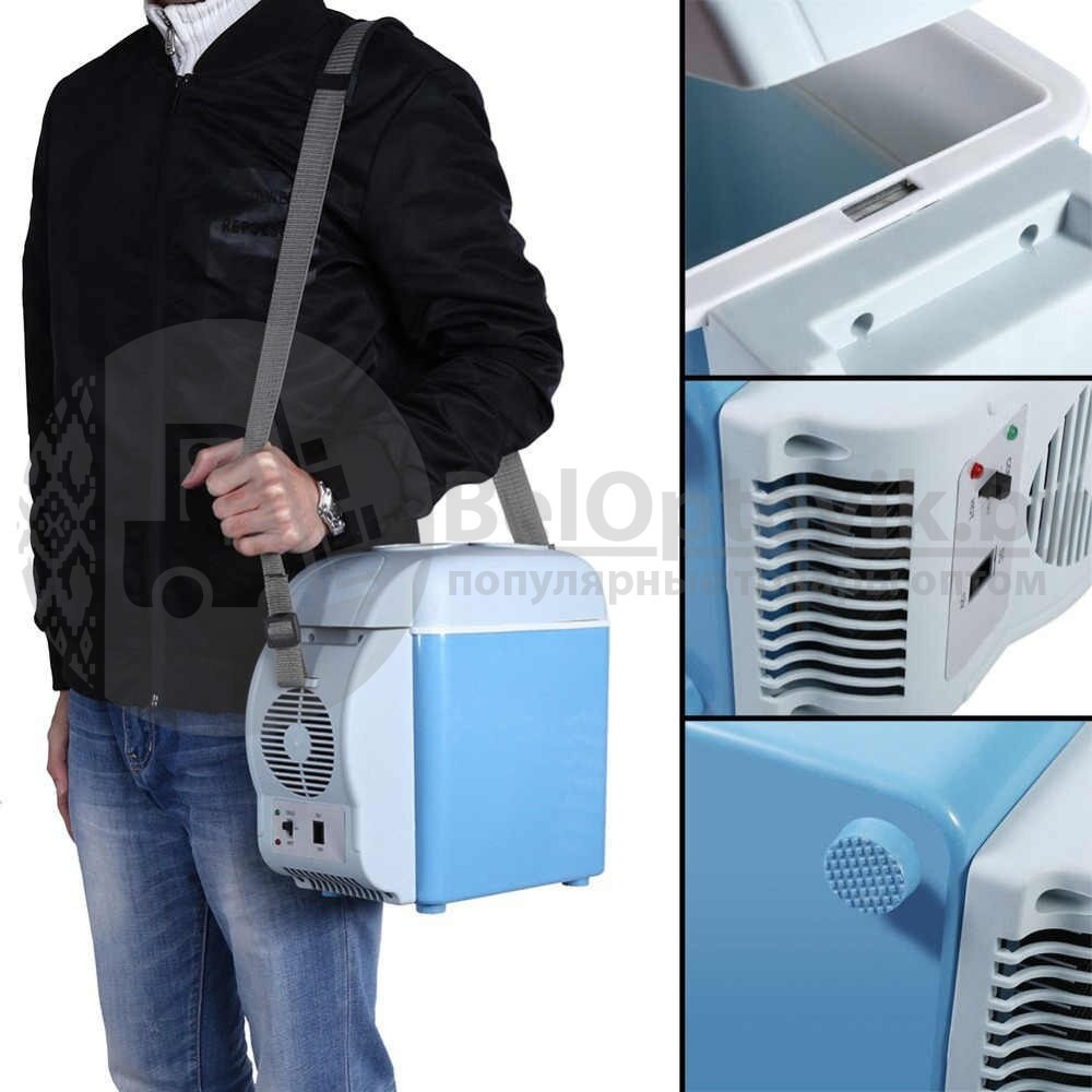 Холодильник - нагреватель автомобильный Portable Electronic Cooling Warming Refrigerators 7.5 л мини - фото 9 - id-p104082872