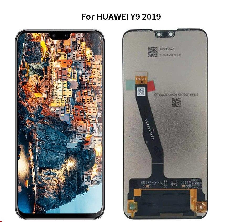 Дисплей (экран) Huawei Y9 2019 (JKM-LX1, JKM-LX3) с тачскрином, черный