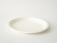 Тарелка круглая 172 мм белая, сахарный тростник - 50шт.