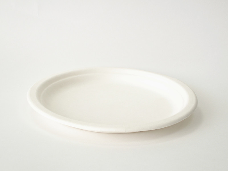 Тарелка круглая 172 мм белая, сахарный тростник - 50шт. - фото 1 - id-p104100358