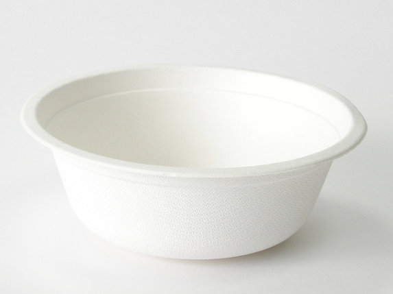 Тарелка для супа белая, 350мл, сахарный тростник (50шт), фото 2