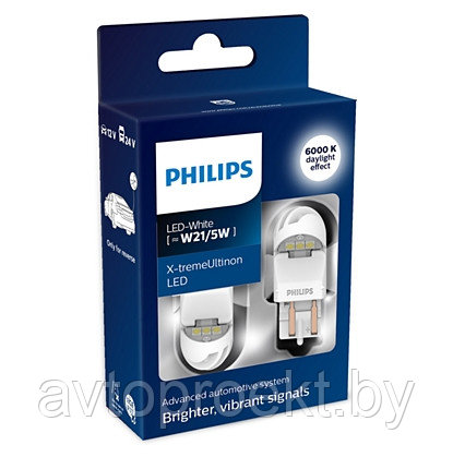 Лампа светодиодная W21/5W Philips X-tremeUltinon LED gen2 11066XUWX2