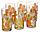 P4342 Набор стаканов с кувшином Luminarc Pop Flower Orange, 7 предметов, кувшин+6 стаканов, фото 4