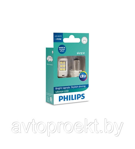 Led лампы Philips P21W Ultinon LED белые