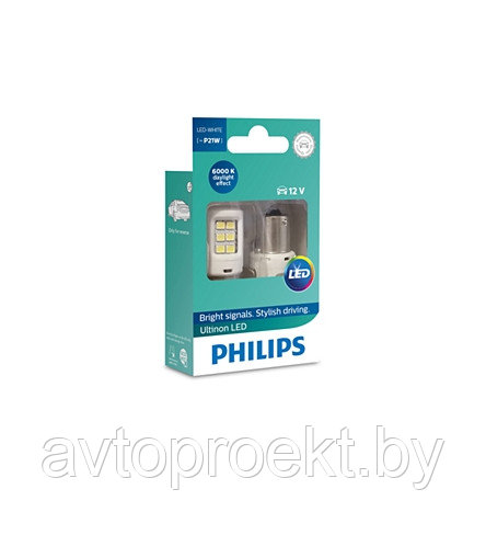 Led лампы Philips P21W Ultinon LED белые - фото 1 - id-p104109002