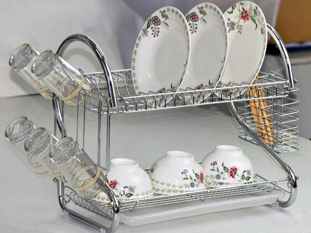 Сушилка для посуды 2-ух уровневая SiPL - фото 3 - id-p104106739