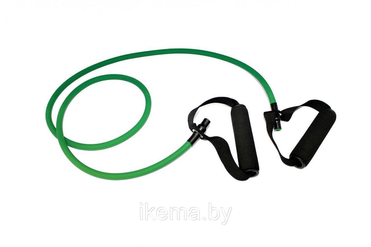 Эспандер трубчатый с ручками, нагрузка до 11 кг, зеленый - фото 4 - id-p104112914