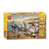 Конструктор Bela Create 11055 Аттракцион "Пиратские горки" 3 в 1 (аналог Lego Creator 31084) 945 деталей