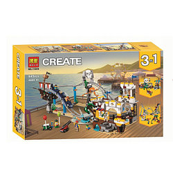 Конструктор Bela Create 11055 Аттракцион "Пиратские горки" 3 в 1 (аналог Lego Creator 31084) 945 деталей