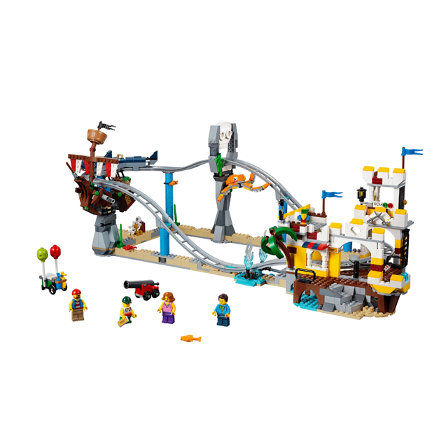 Конструктор Bela Create 11055 Аттракцион "Пиратские горки" 3 в 1 (аналог Lego Creator 31084) 945 деталей - фото 9 - id-p104130314