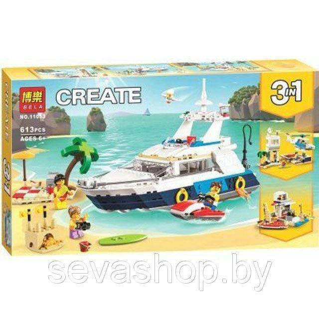 Конструктор Bela Create 11053 Морские приключения 3 в 1 (аналог Lego Creator 31083) 613 деталей - фото 1 - id-p104135544