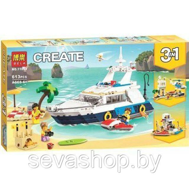 Конструктор Bela Create 11053 Морские приключения 3 в 1 (аналог Lego Creator 31083) 613 деталей - фото 1 - id-p104135544