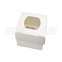 Упаковка для 1 маффина (Россия, белый картон, 100х100х100 мм)