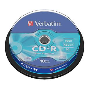 Диски VERBATIM CD-R Extra Protection 700MB 52x (10 шт на шпинделе), фото 2