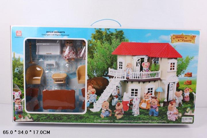 Кукольный домик для зверят Happy Home (50х39х34), арт. 012-01 - фото 2 - id-p104189590