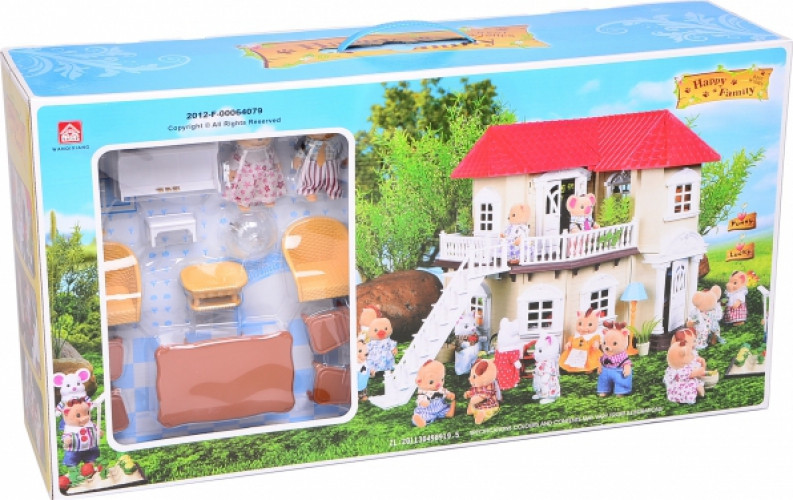 Кукольный домик для зверят Happy Home (50х39х34), арт. 012-01 - фото 4 - id-p104189590