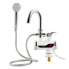 Электрический водяной душ с краном, Проточный водонагреватель-душ Instant Electric Heating Water Faucet & Show - фото 1 - id-p104189794