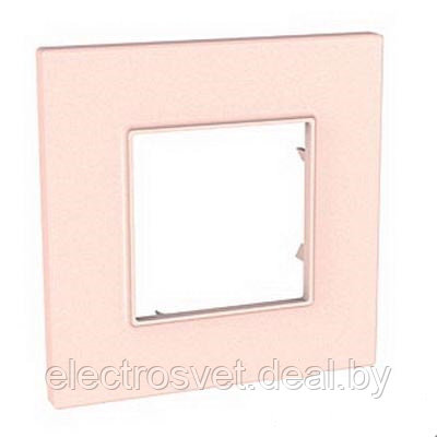 Рамка Unica Quadro 1 место розовый жемчуг - фото 1 - id-p104189923