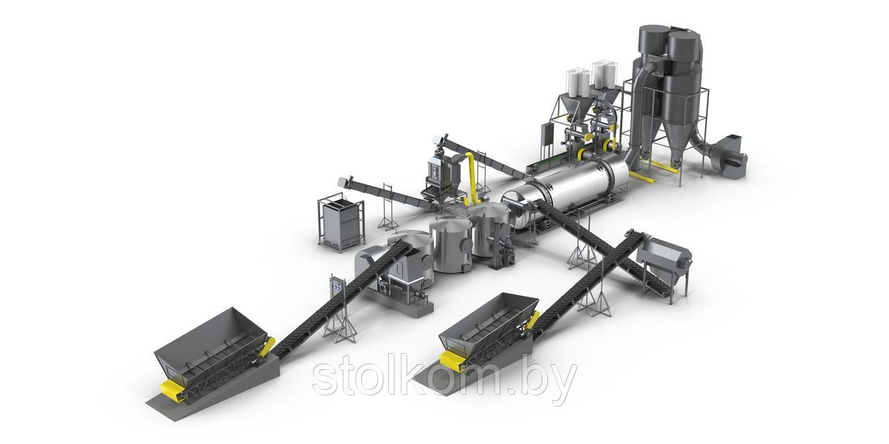 Линия производства пеллет топливных из остатков древесины естественной влажности