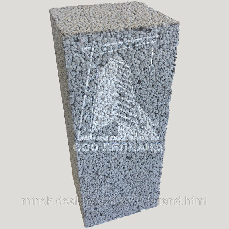 Блоки керамзитобетонные ТермоКомфорт 490х200х185 мм полнотелые 5Н/мм2