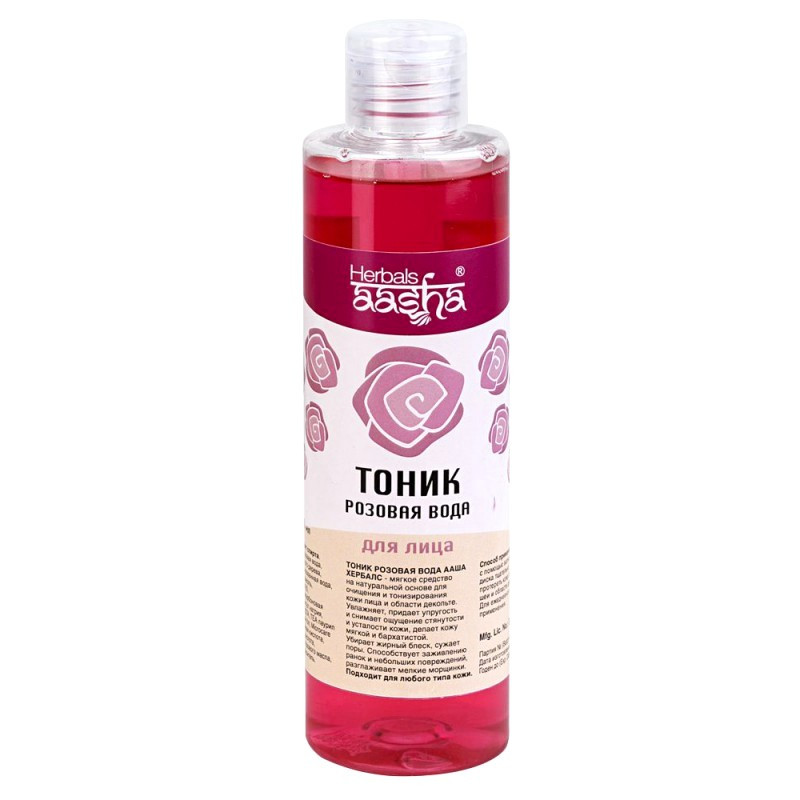 Тоник Розовая Вода Aasha Herbals, 200мл омолаживающее средство - фото 1 - id-p104192916