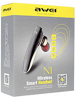 Bluetooth-гарнитура AWEI-N1, цвет: серый