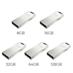 USB флэш-диск HOCO 64Gb UD4 USB2.0 металл. корпус цвет: серебристый