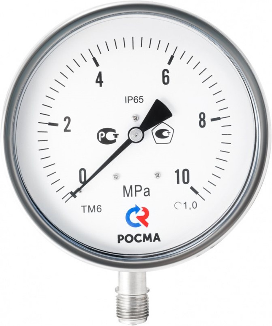 Манометр ТМ-621Р.00(0-0,4MPa)G1/2.1,0 резьба G1/2