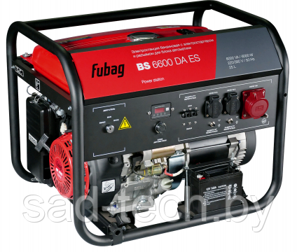 Генератор бензиновый FUBAG BS 6600 DA ES с электростартером и коннектором автоматики - фото 1 - id-p104209287