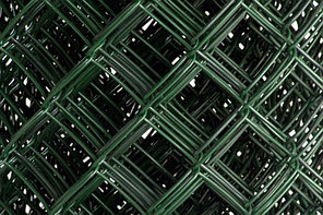 Сетка рабица в ПВХ 1.2*10 м яч 55*55 ф2.4 мм "зеленый мох", фото 3