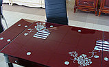 Стеклянный  кухонный стол.Раздвижной обеденный   стол трансформер 6069-3, фото 3