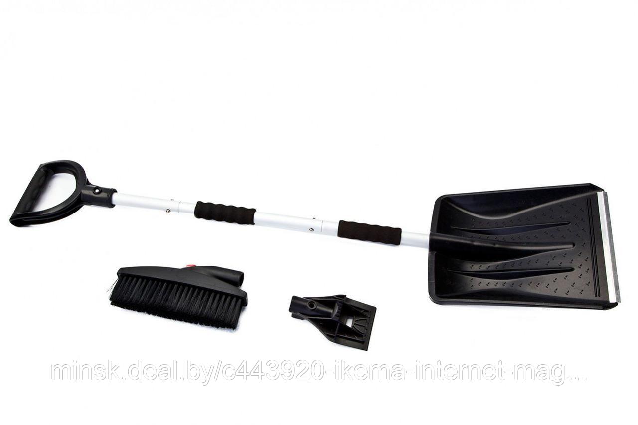 Набор для автолюбителя зимний 3 в 1: совок-лопата,щётка,разборная универсальная ручка - фото 4 - id-p104248795