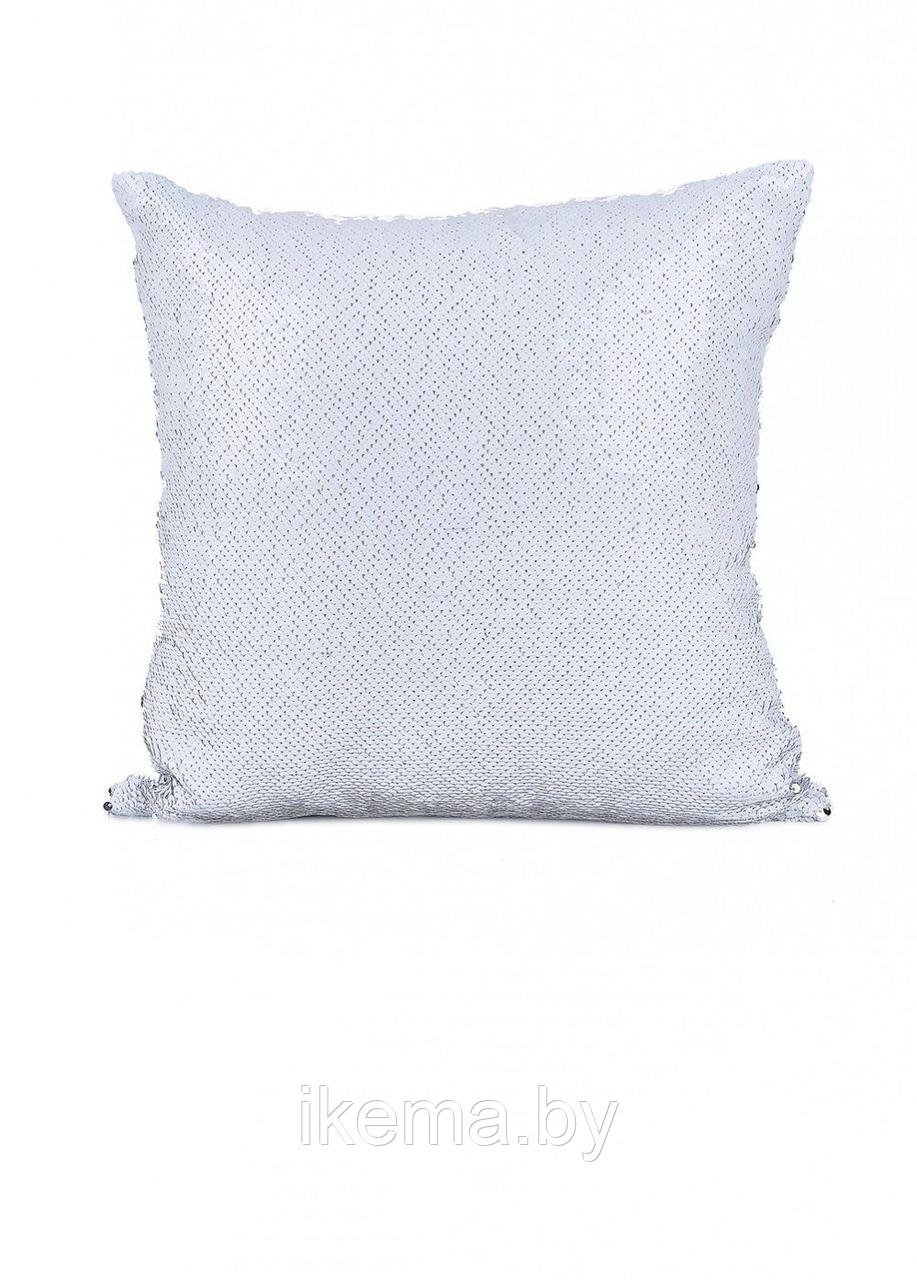 Подушка декоративная «РУСАЛКА» цвет белый матовый/серебро - фото 2 - id-p104248820