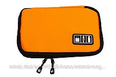 Органайзер для зарядных устройств, USB-флешек 
и других аксессуаров, оранжевый, фото 2
