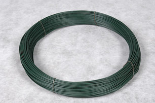 Проволока в полимерном покрытии ПВХ 2,4 мм  (зеленая) 100 м.п., фото 2