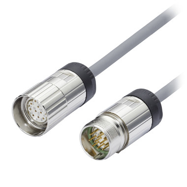 8.0000.6905.XXXX | M23 Connector plug with cable