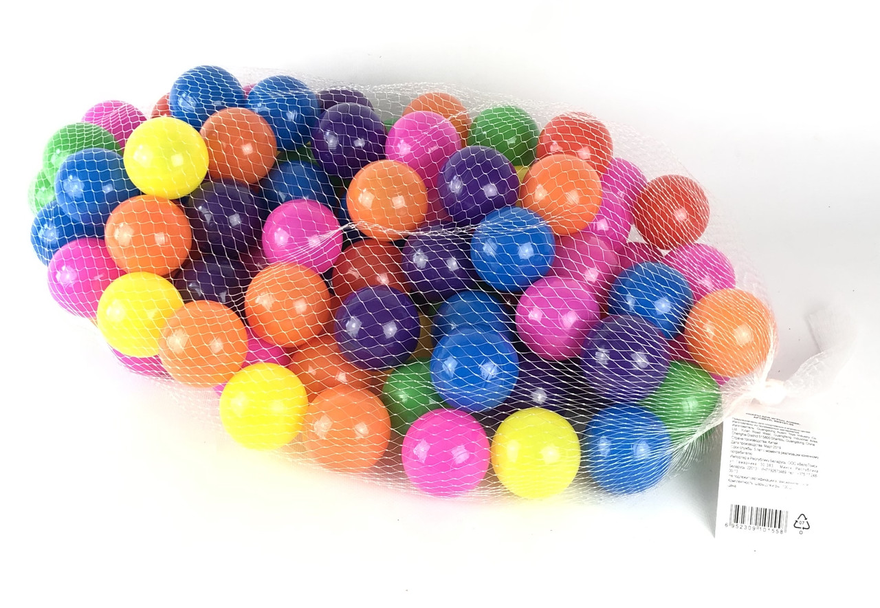 Набор мячиков для сухого бассейна, диаметр 5,5 см (100 шт), арт.RE9101-55 - фото 1 - id-p104295670
