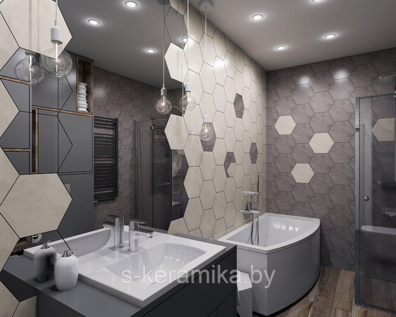 Paradyz Ceramika плитка Hexx Universum 26x26 cm. Парадиж керамика