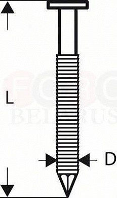 Гвозди для GSN 90-21 BOSCH 2608200037