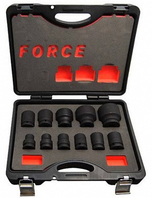 Набор ударных 6 гр.головок Force 6112 коротких (17-50 мм) 11 пр. 3/4" - фото 1 - id-p104312741