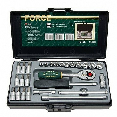 Набор инструментов 27 пр. 1/4" Force серия 2281