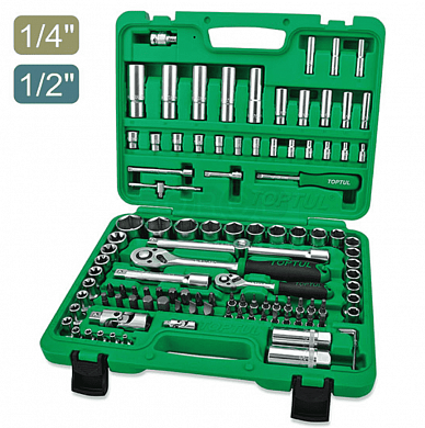 Набор инструментов 108 пр. 1/4"&1/2" TOPTUL GCAI108R