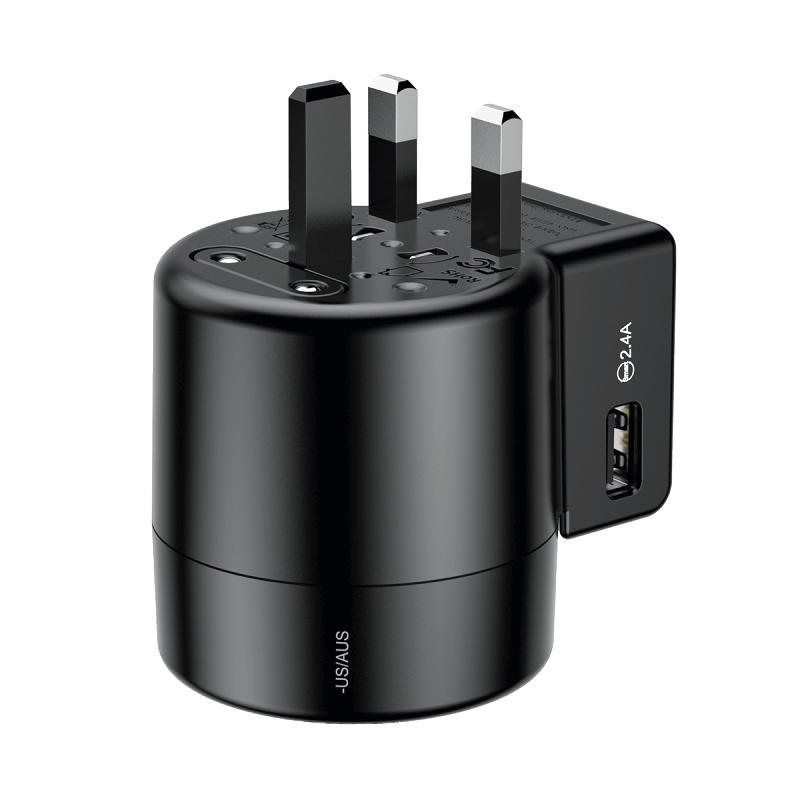Сетевое зарядное устройство Baseus Rotation Type Universal Charger (Black) ACCHZ-01 - фото 1 - id-p104309412