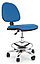 Кресло Метро ринг -база CH c подлокотниками  для комфортной работы кассиров (Metrol CH Ring base в кож/ заме V, фото 2